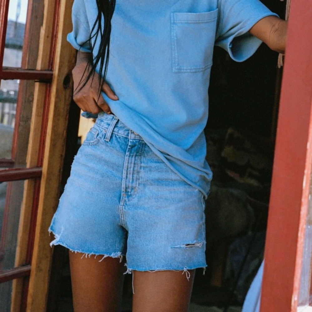 Urban outfitters BDG A-line denim cutoff shorts light wash